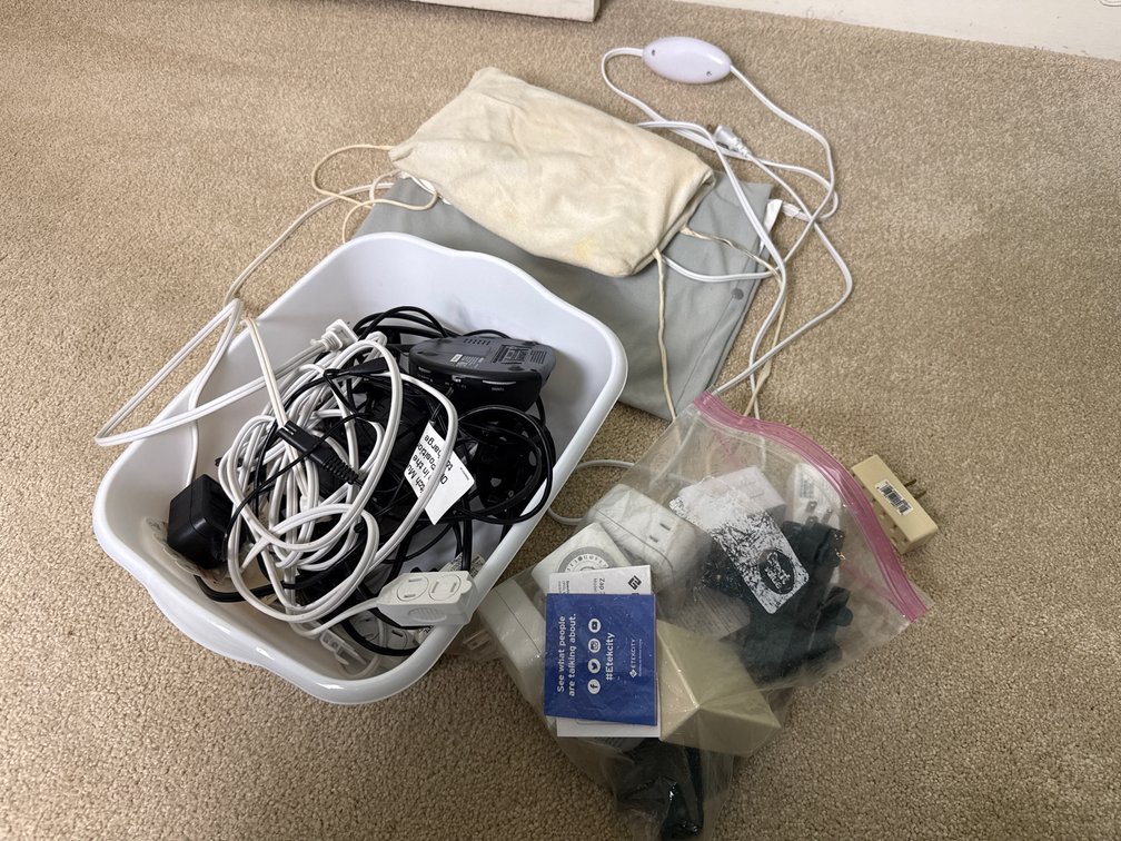 Electric Heating Pads, Timers, Clock, and Power Cords