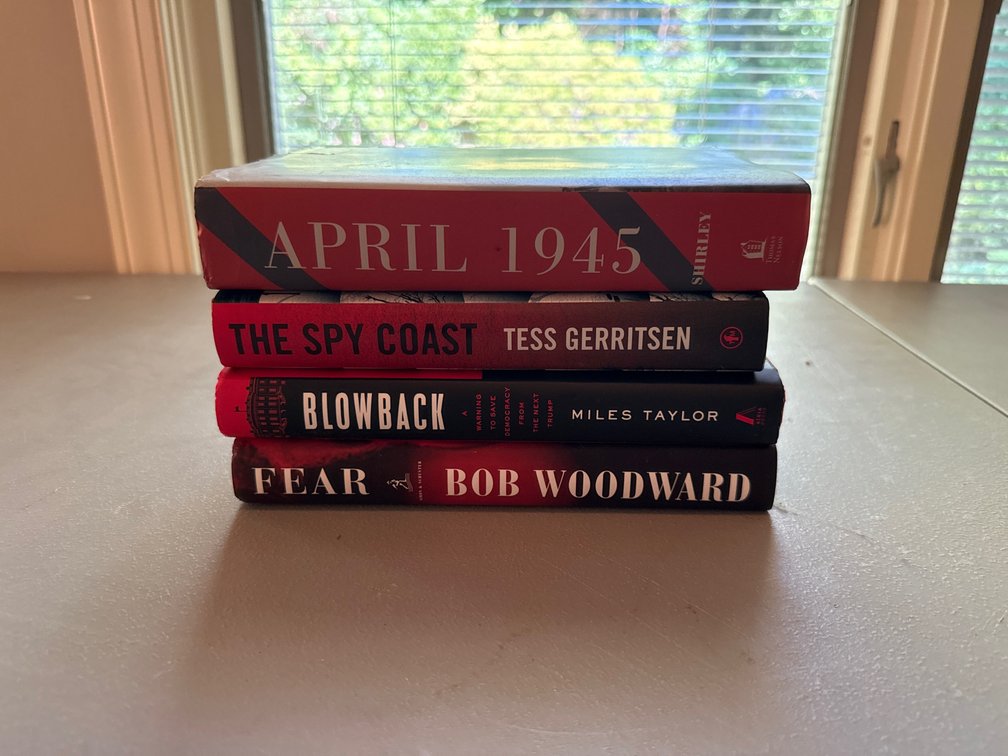 Four Hardcover Books with Dust Jackets
