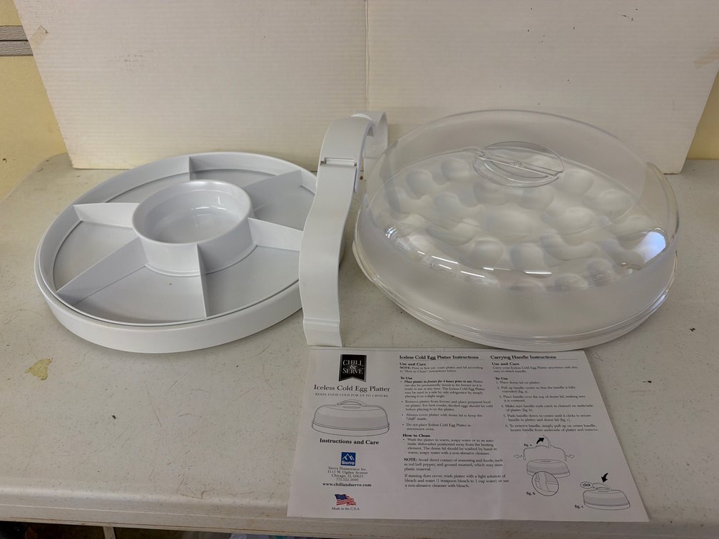Sierra Chill & Serve Iceless Cold Egg Platter