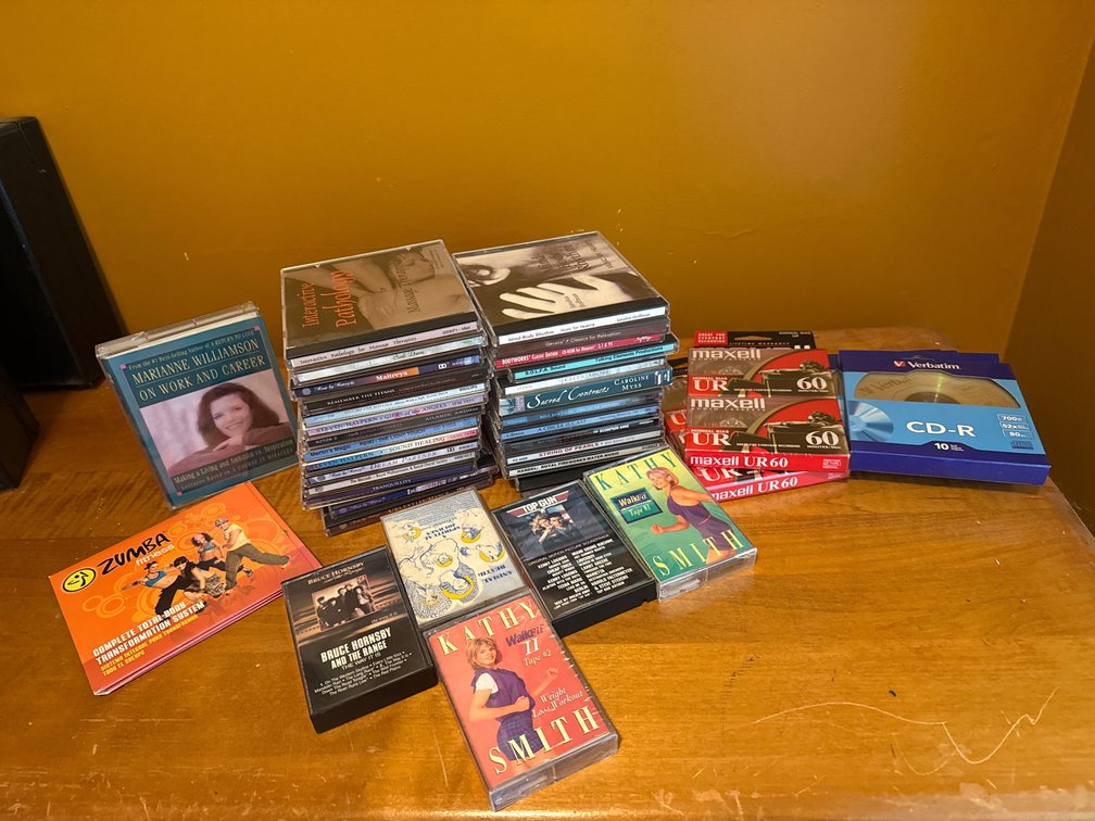 Audio CDs, Cassette Tapes, and Blank Media