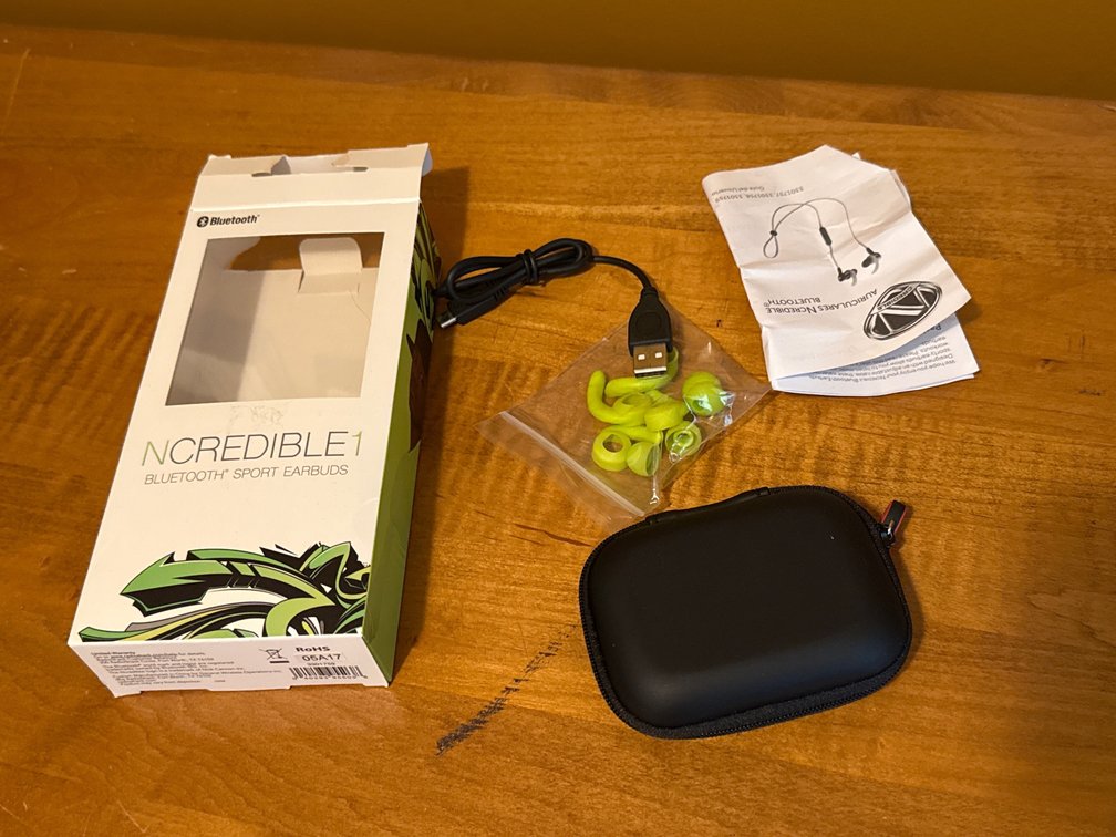 Ncredible 1 Bluetooth Wireless Sport Earbuds