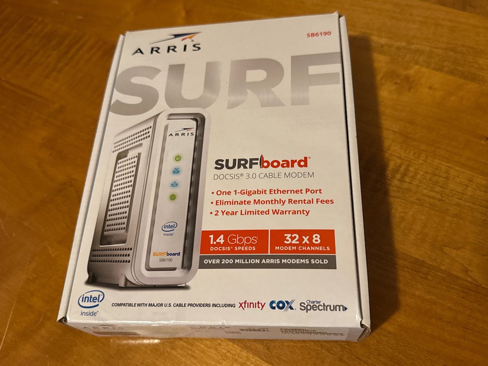 ARRIS SURFboard SB6190 DOCSIS 3.0 Cable Modem