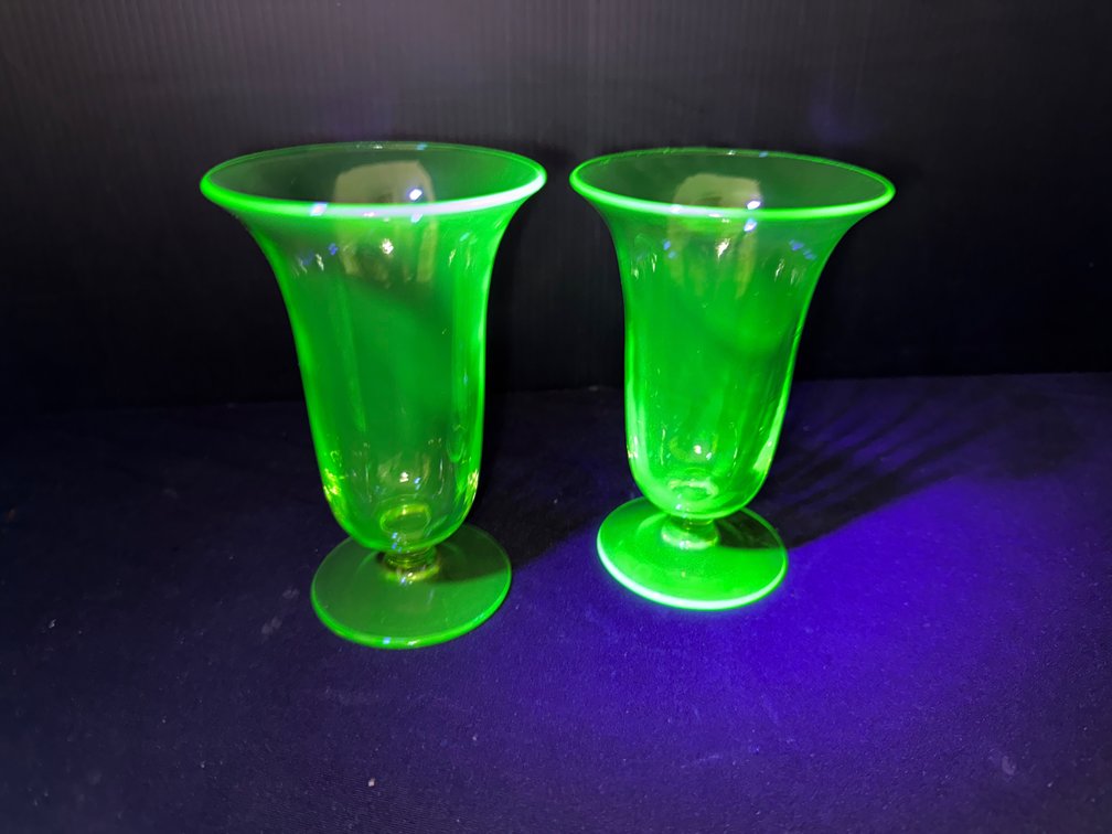 Green Uranium Glasses