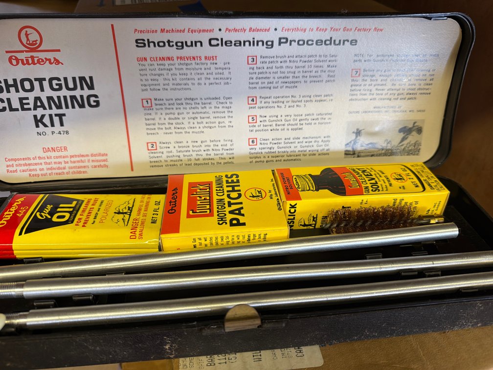 Outers No. P-478 12 Gauge Shotgun Cleaning Kit