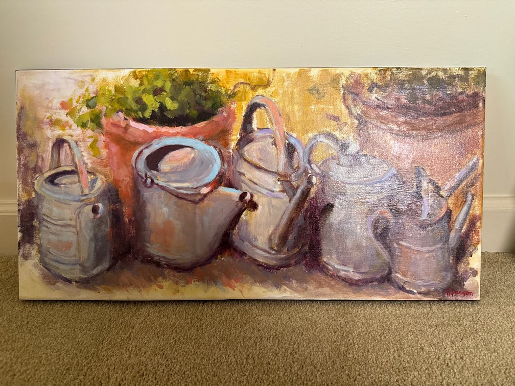 Still Life Painting on Stretched Canvas