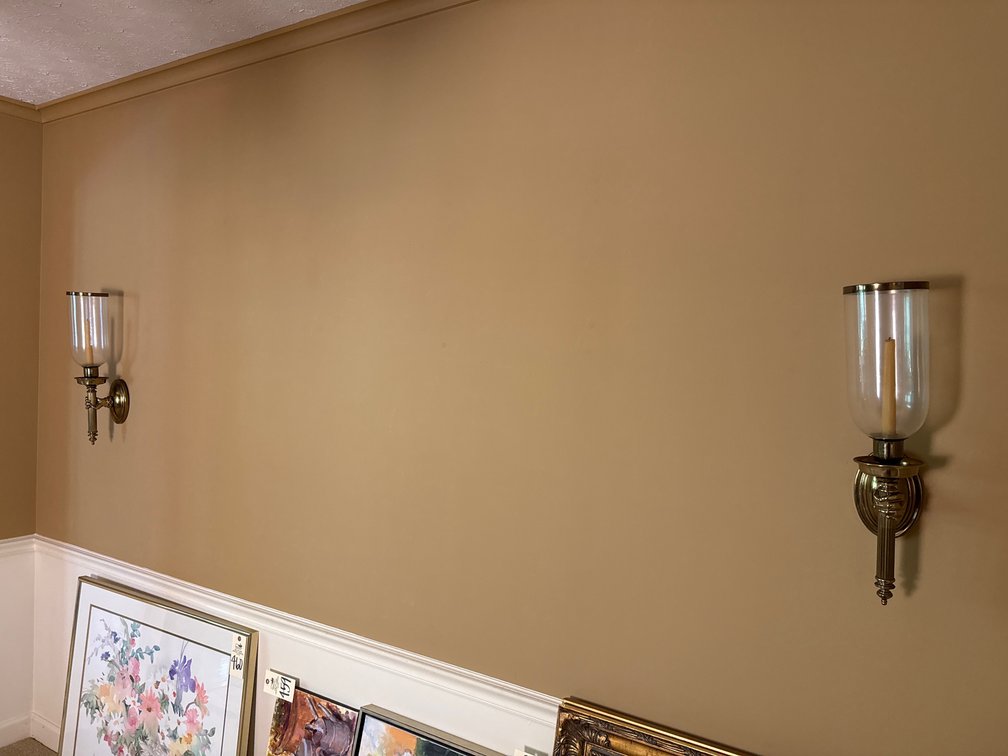 Pair of Brass Wall Sconces