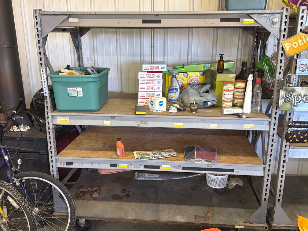 Industrial Steel Rolling Shelf Unit