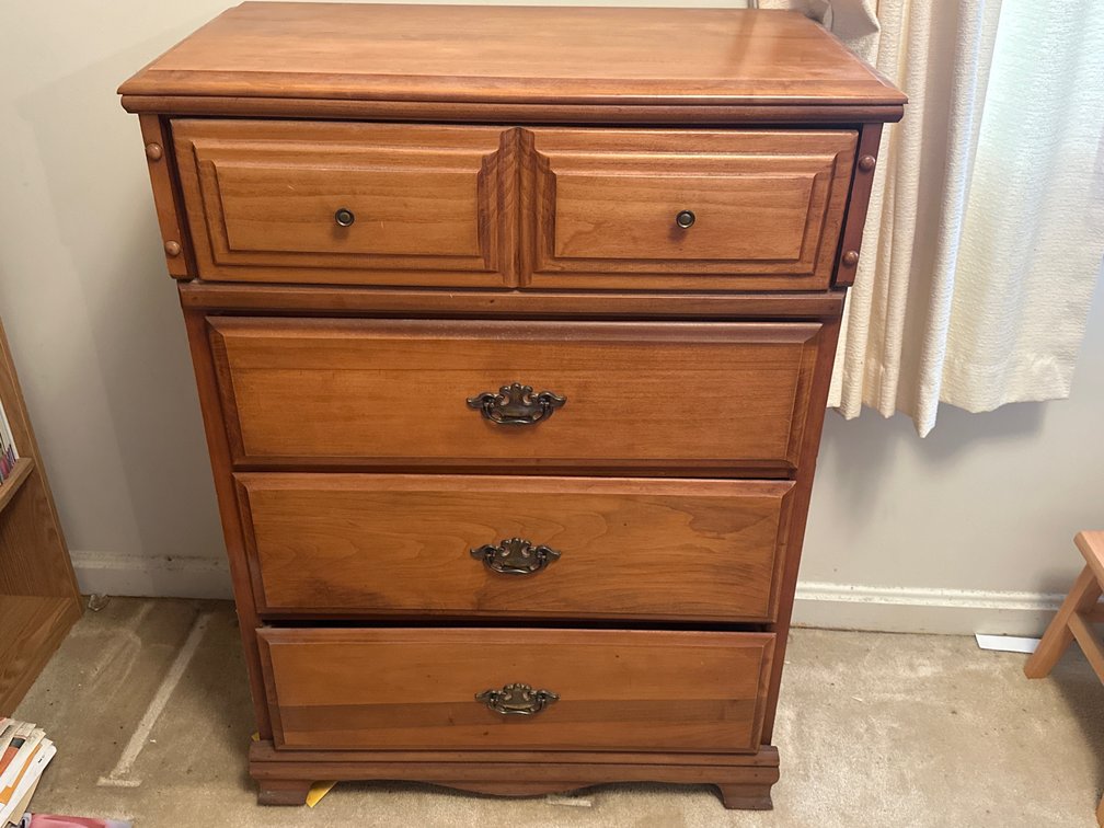 Wooden Four-Drawer Chest of Drawers