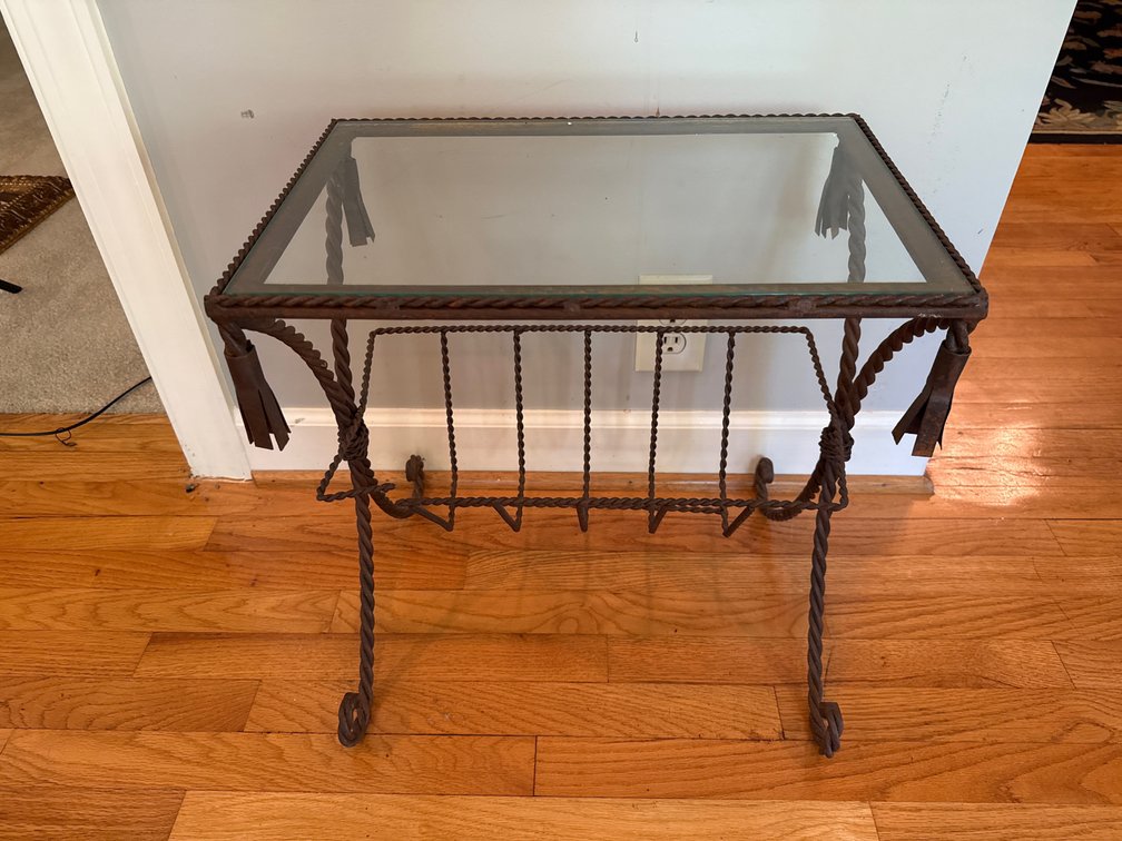Glass top table
