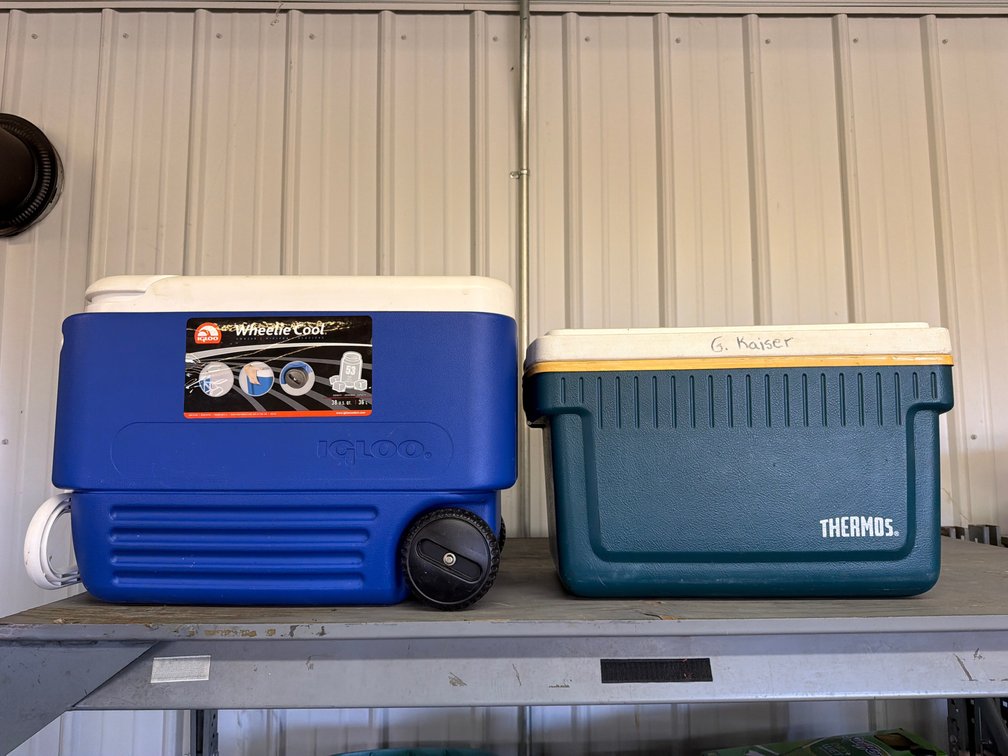 Molded Plastic Wheeled Cooler and Chest Cooler