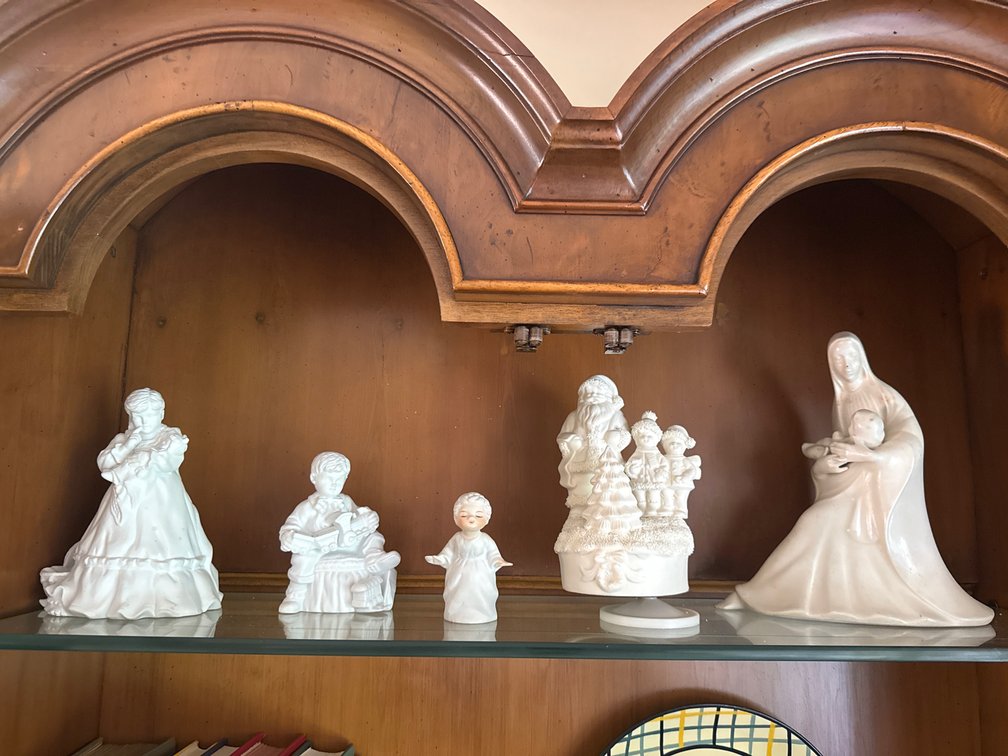White Ceramic and Porcelain Figurines