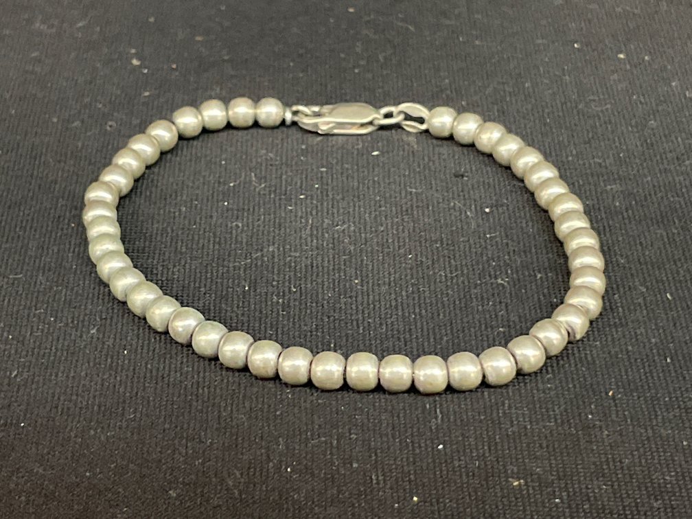 Sterling Silver Beaded Bracelet