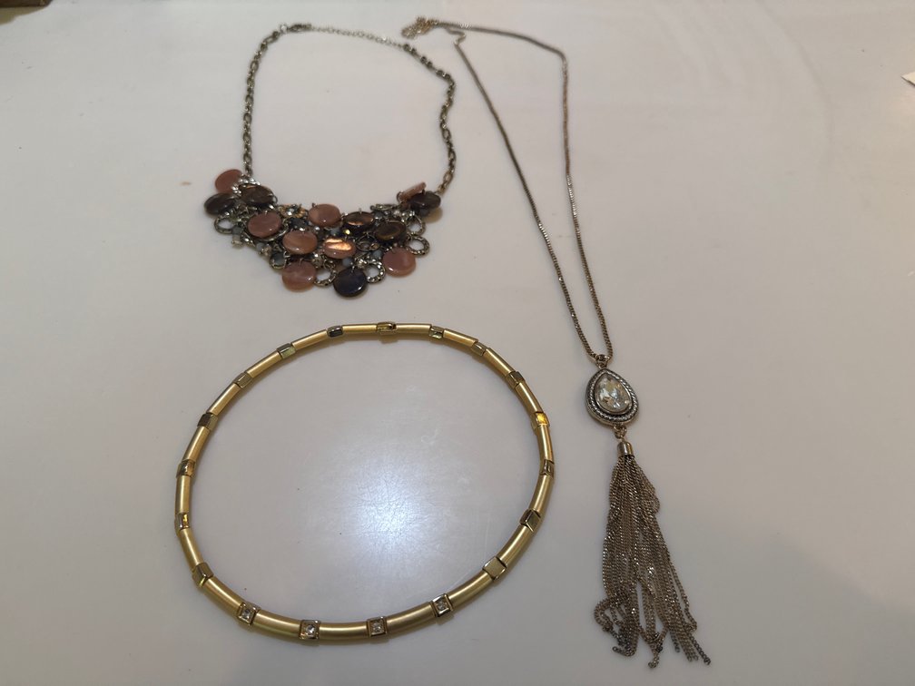 Costume Bib, Collar, and Tassel Pendant Necklaces
