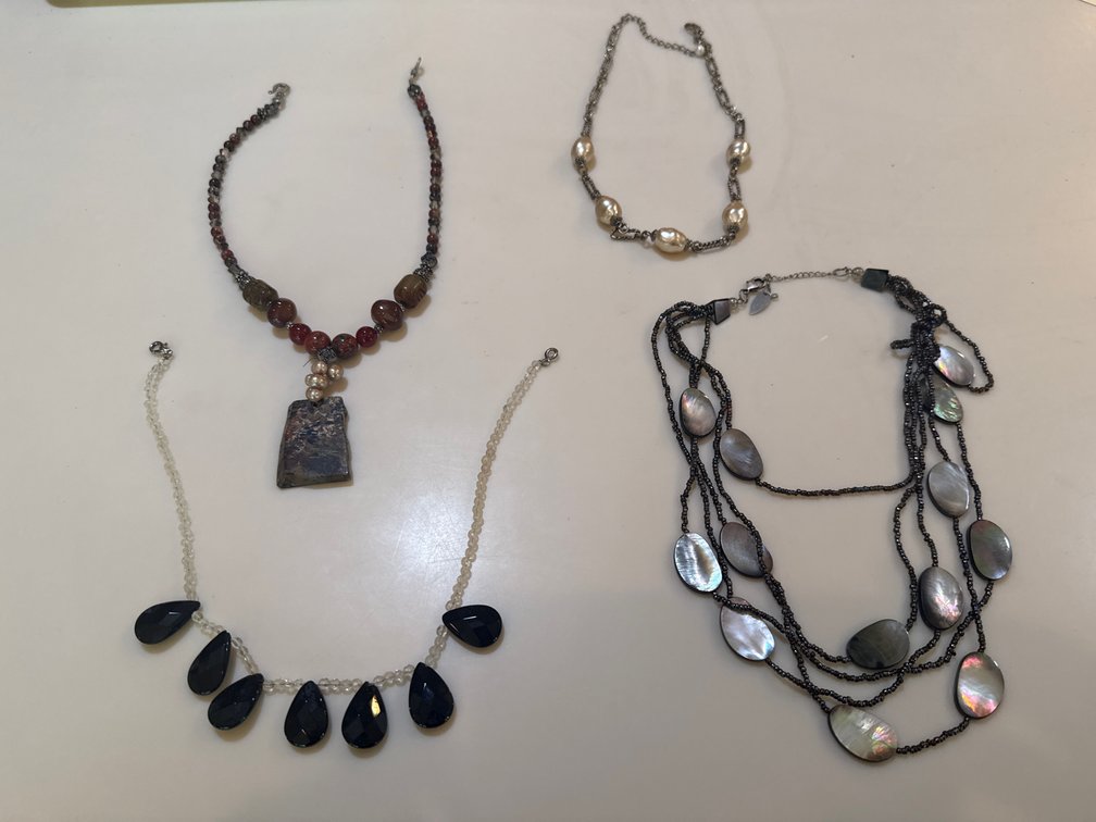 Beaded, Stone, and Imitation Pearl Necklaces