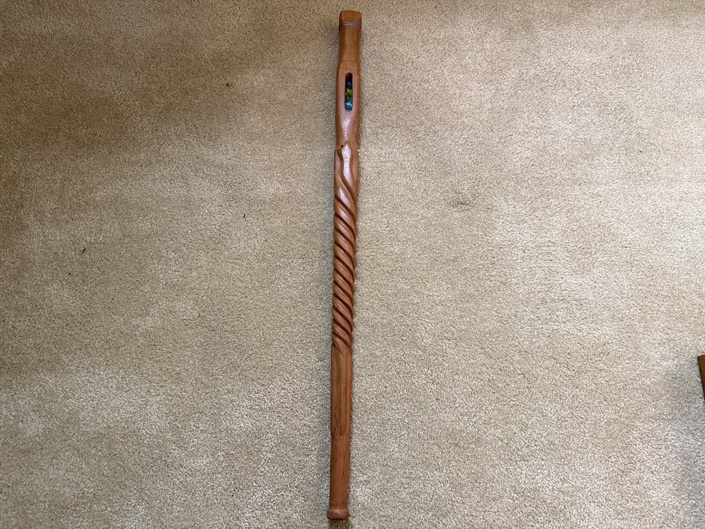 Carved Wooden Walking Stick