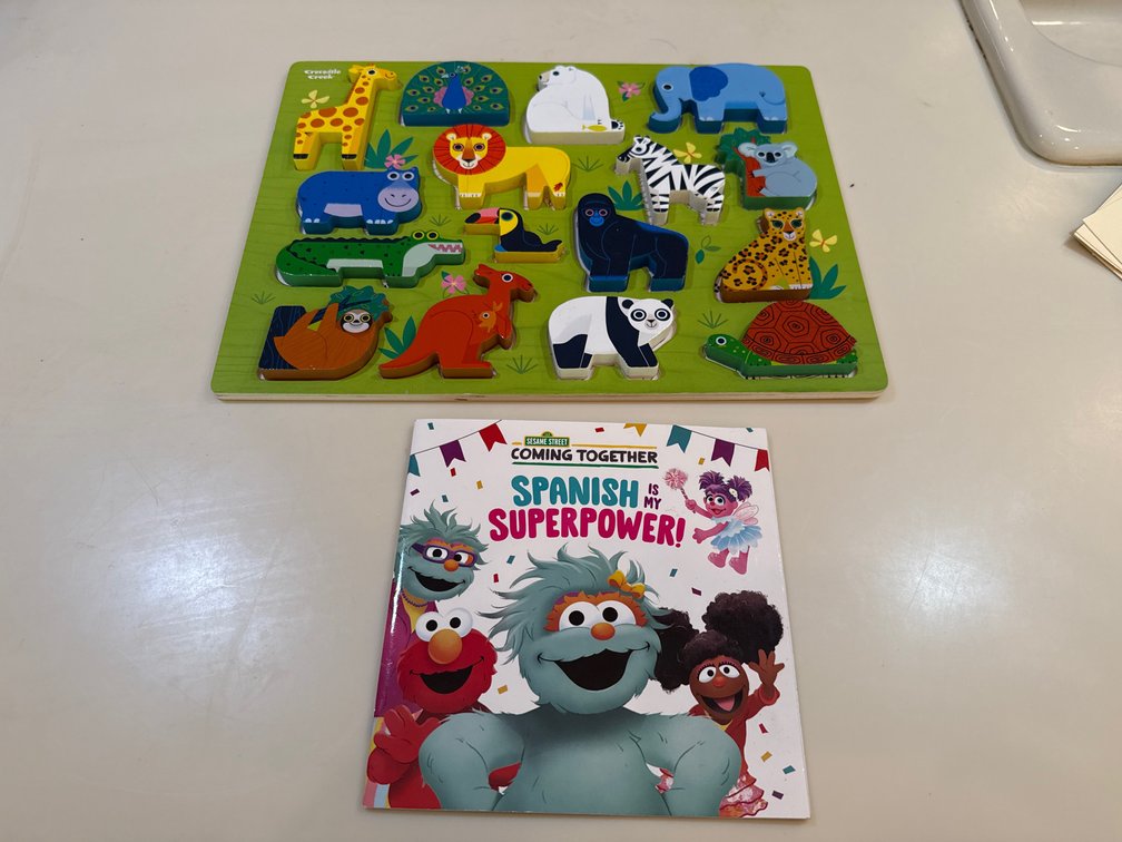 Animal Chunky Puzzle and Children's Book