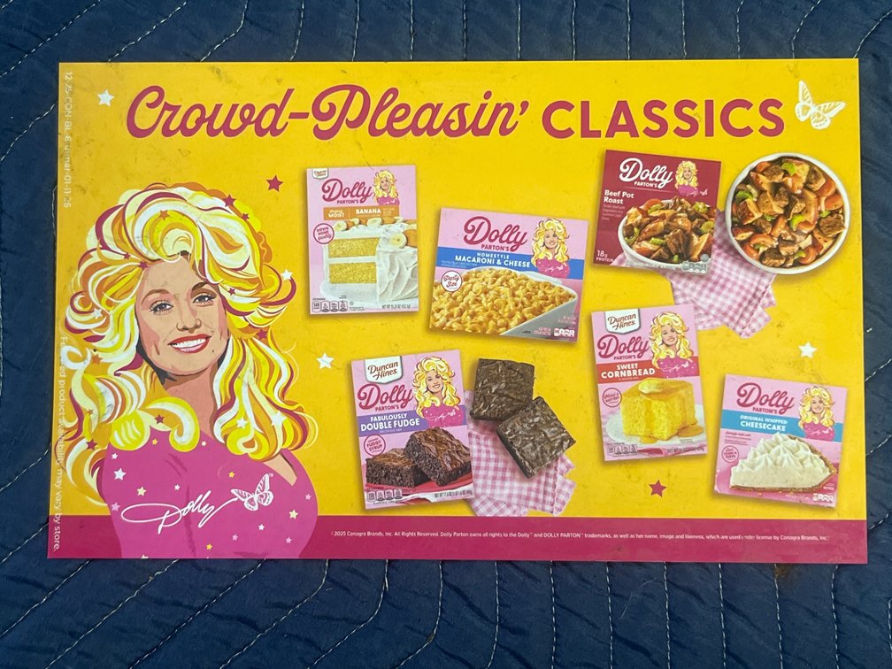 Dolly Parton Advertising Placard
