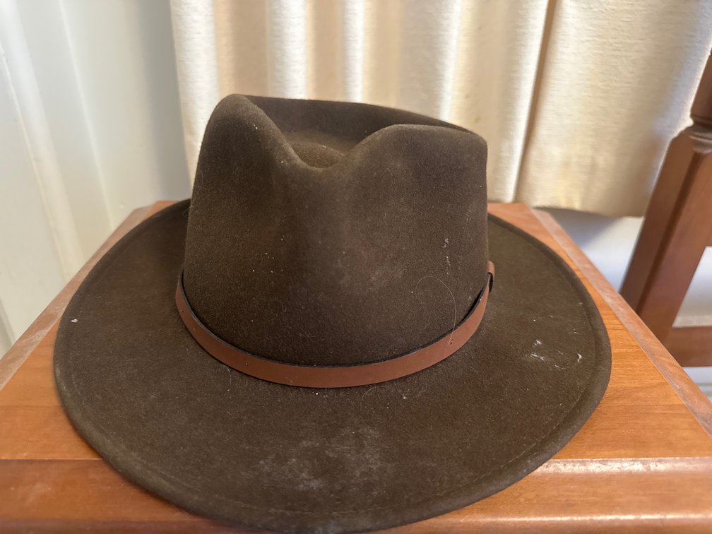 Dorfman Pacific Wool Felt Wide-Brim Fedora Hat