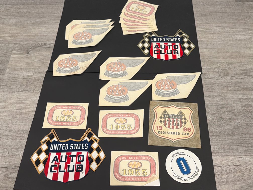 20 Indianapolis 500, USAC, and Ontario Motor Speedway Decals