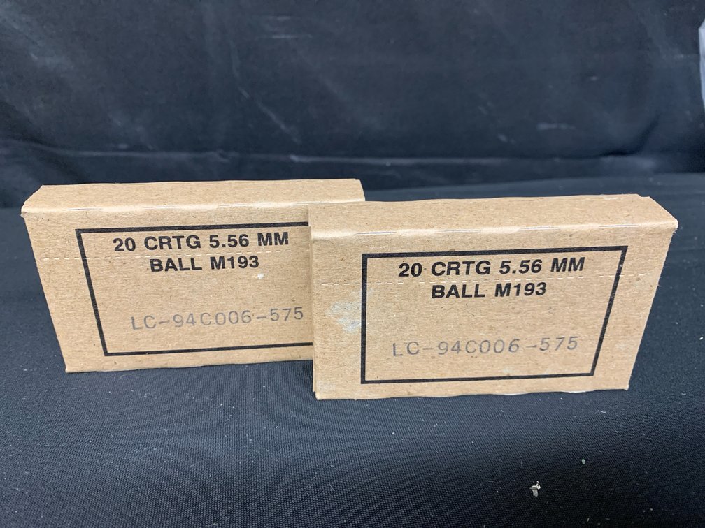 5.56 mm Ball M193 20-Cartridge Ammunition