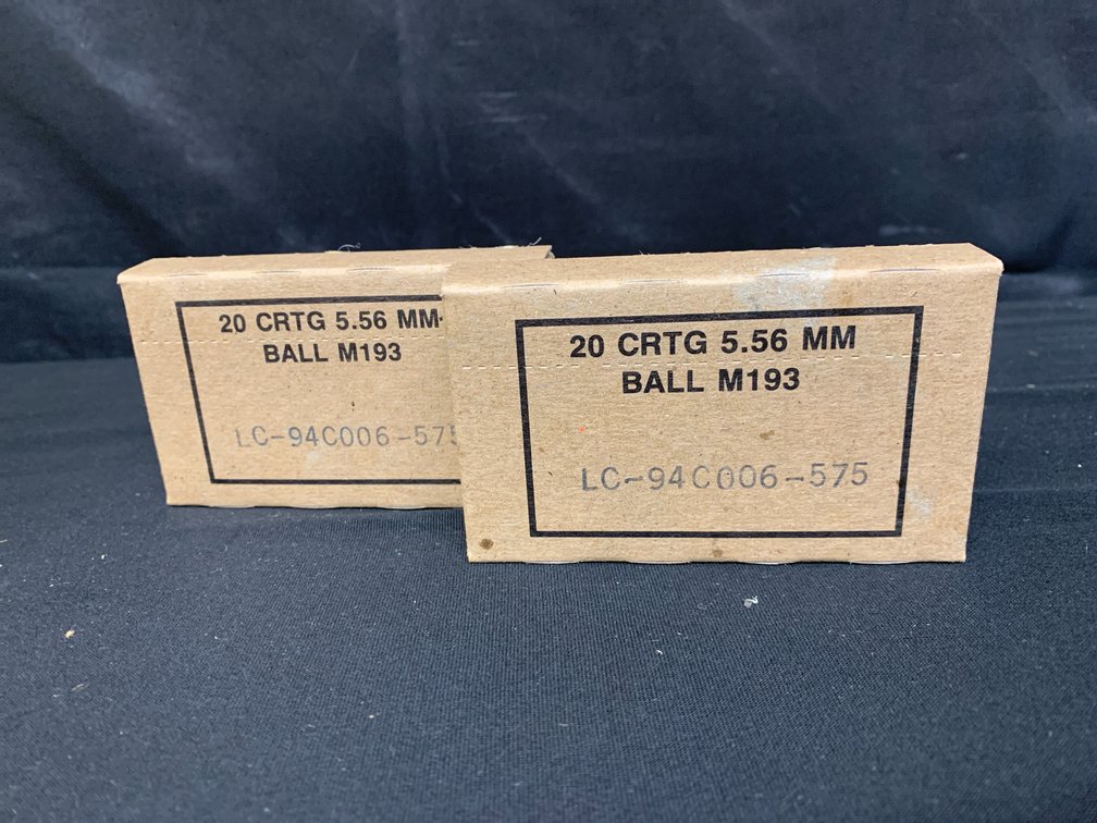 5.56 MM Ball M193 20-Cartridge Ammunition