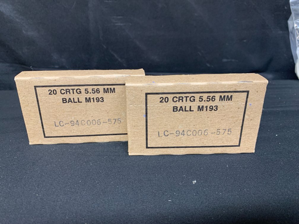 5.56 mm Ball M193 Ammunition Cartridges