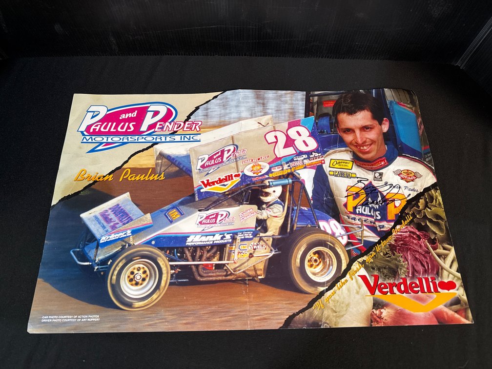 Autographed Sprint Car Racing Driver Hero Cards