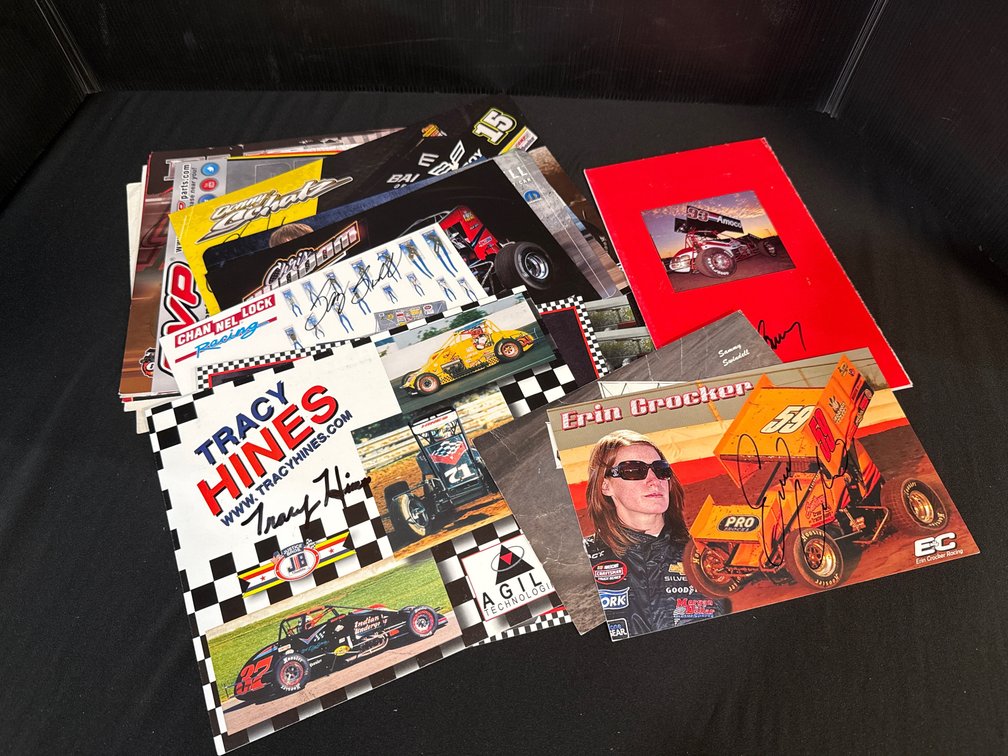 Autographed Sprint Car Racing Hero Cards and Memorabilia