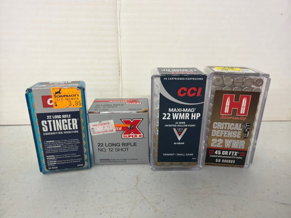 .22 LR and .22 WMR Rimfire Ammunition Boxes