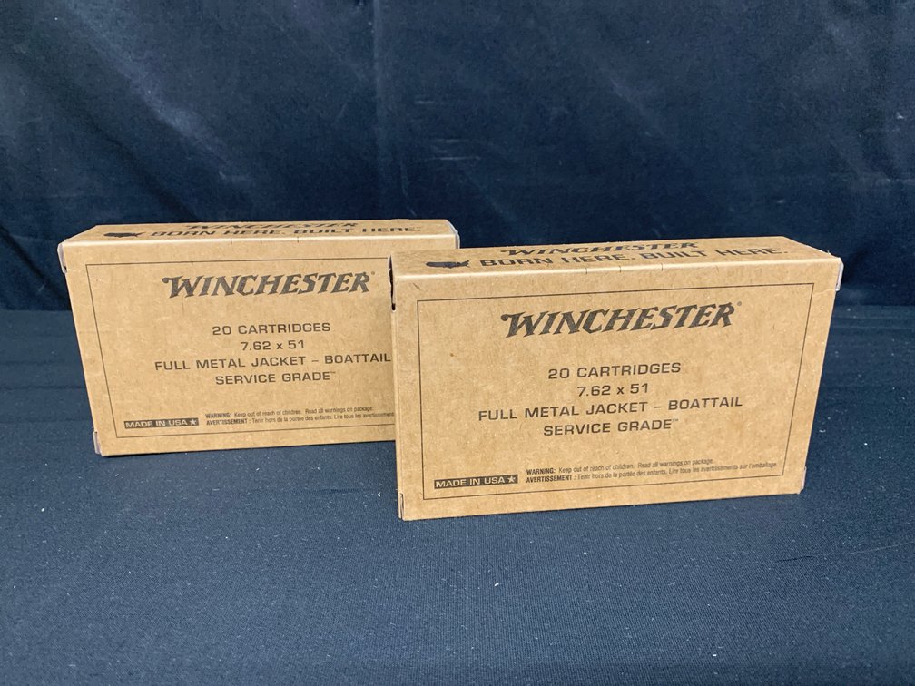 Winchester Service Grade 7.62 x 51 FMJ Ammunition