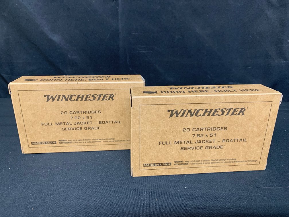 Winchester 7.62 x 51 147 Grain Service Grade Ammunition
