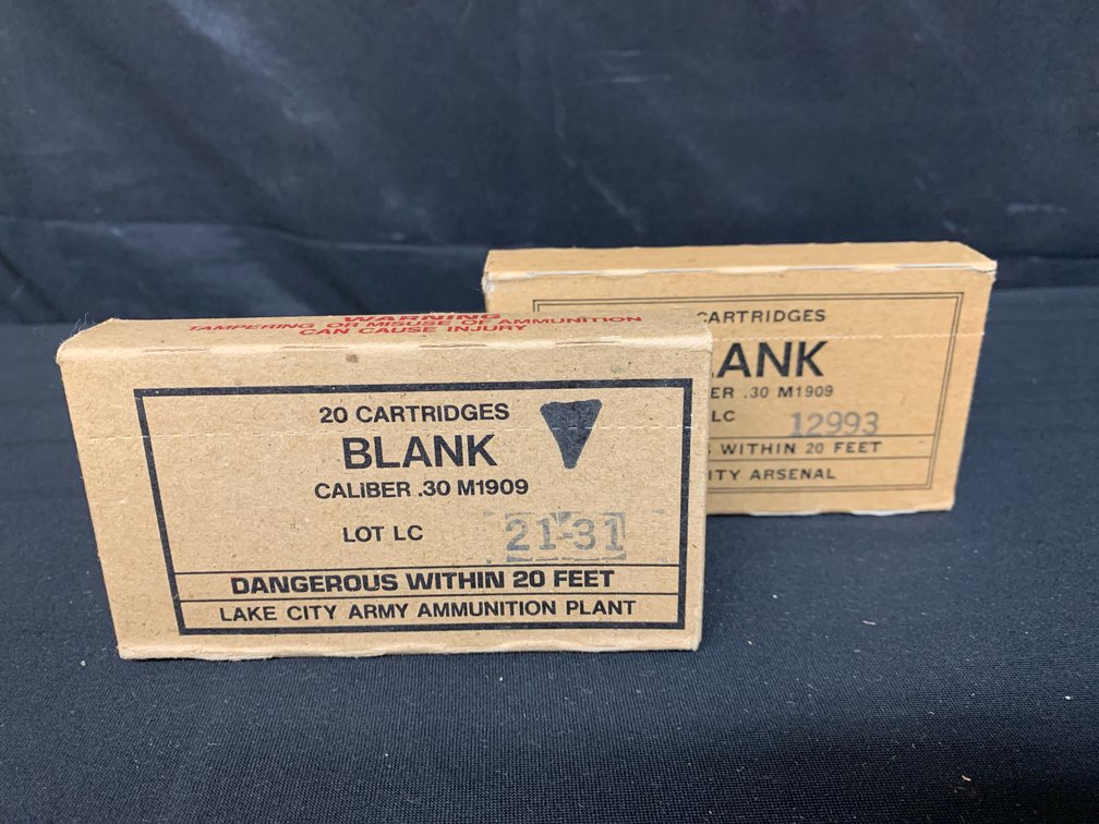 Lake City Caliber .30 M1909 Blank Cartridges