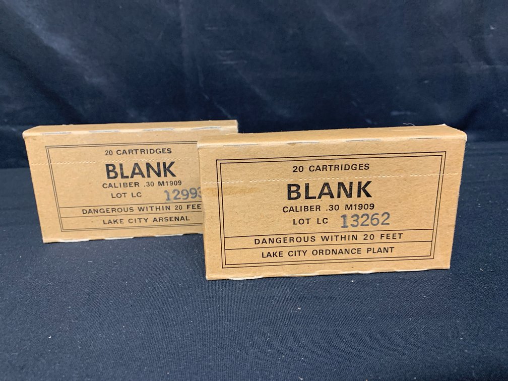Lake City Caliber .30 M1909 Blank Cartridges