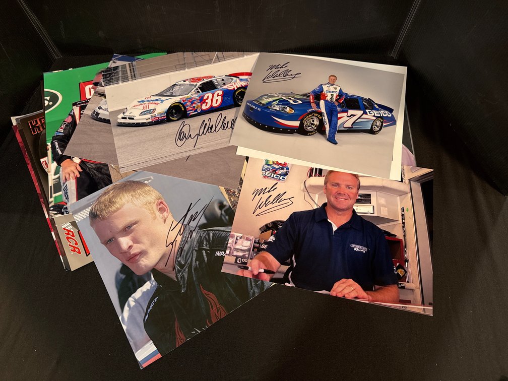 Autographed NASCAR Driver Photos and Hero Cards