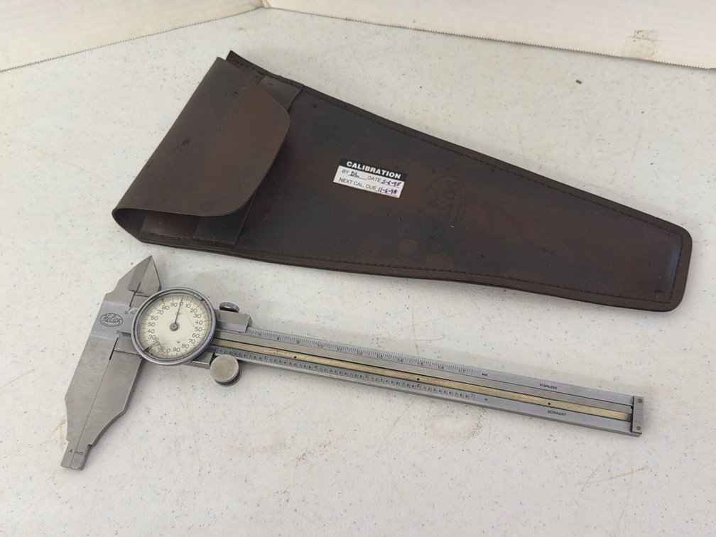 Helios Stainless Steel Dial Caliper with Pouch