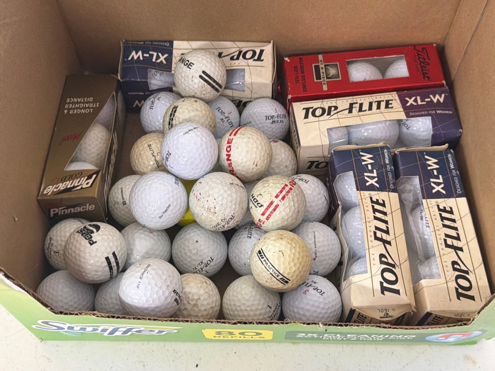 Loose Golf Balls and Packaged Golf Ball Sleeves