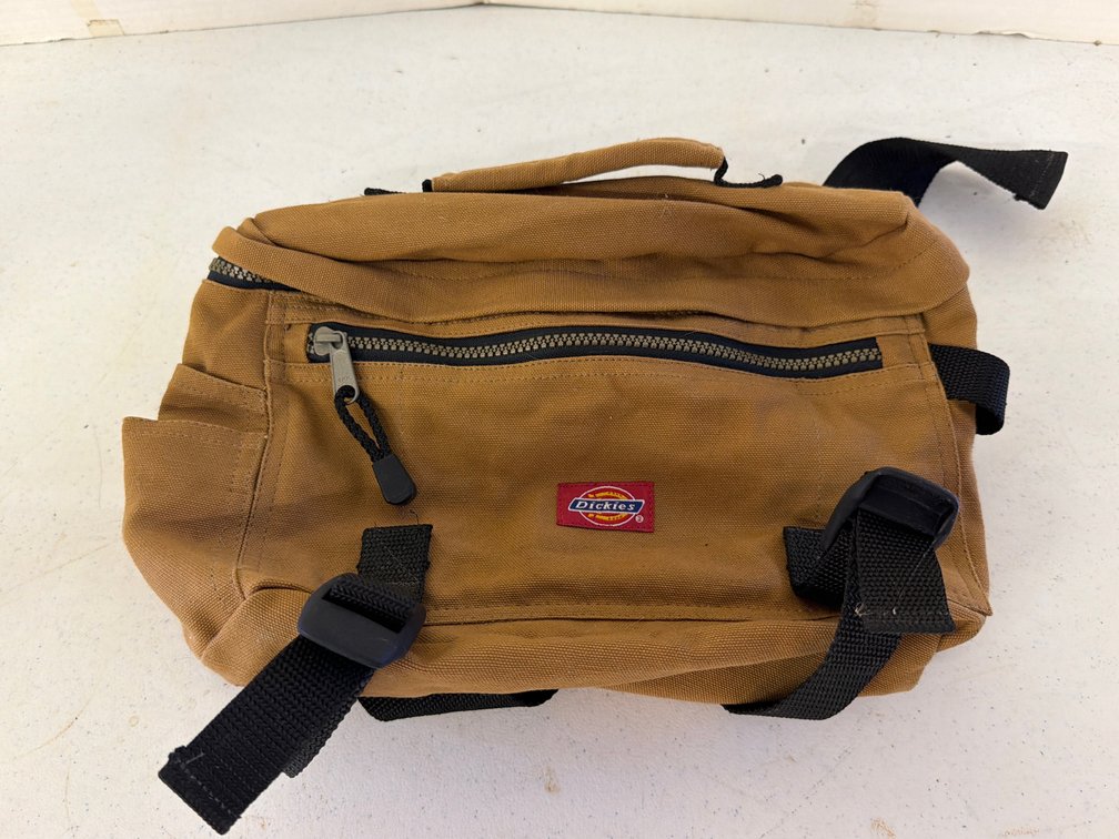 Dickies Brown Canvas Utility Tool Bag