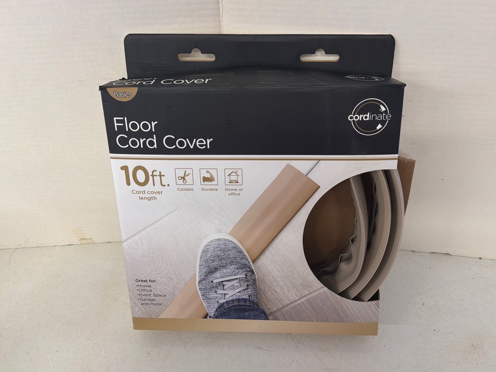 Cordinate Basics 43002 10 ft Floor Cord Cover