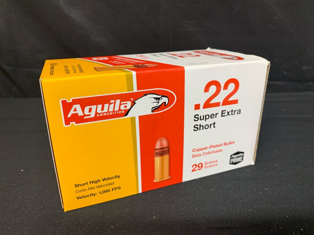 Aguila .22 Super Extra Short Ammunition, 500 Cartridges