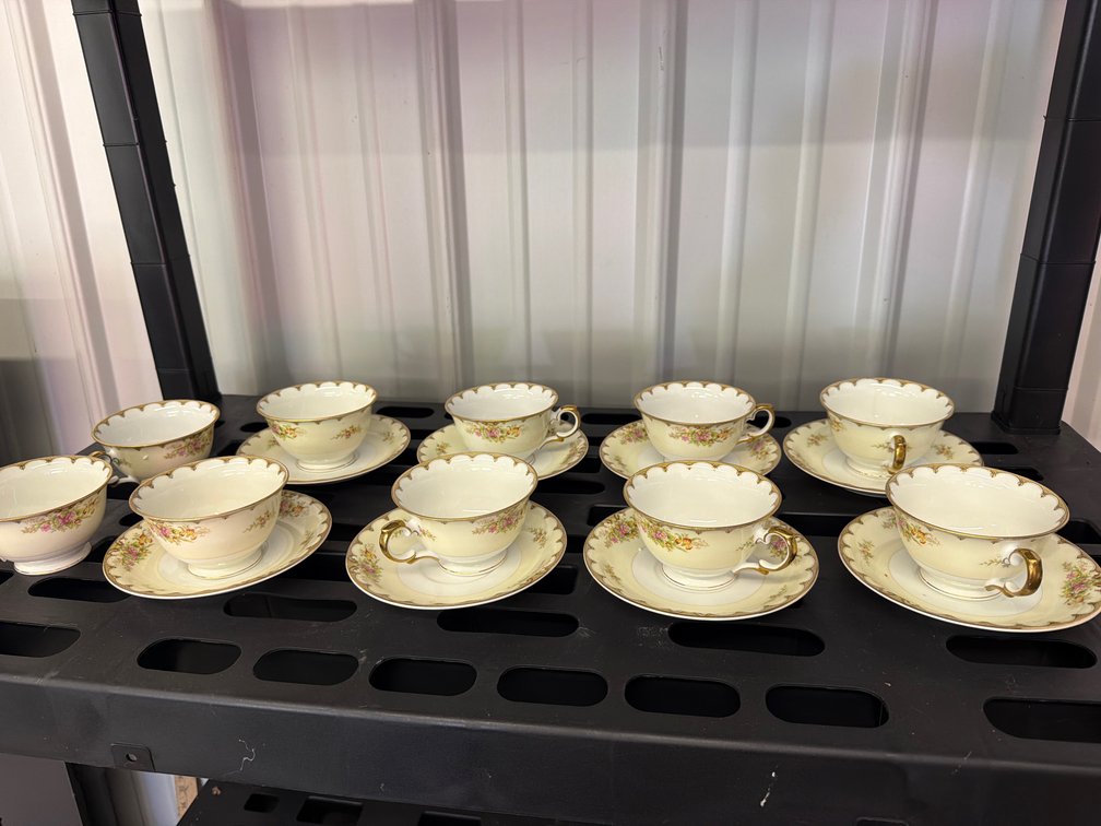 Royal Embassy China Lincoln Porcelain Teacups and Saucers