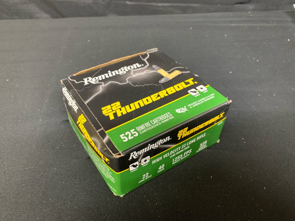 Remington 22 Thunderbolt .22 LR Ammunition, 525 Cartridges