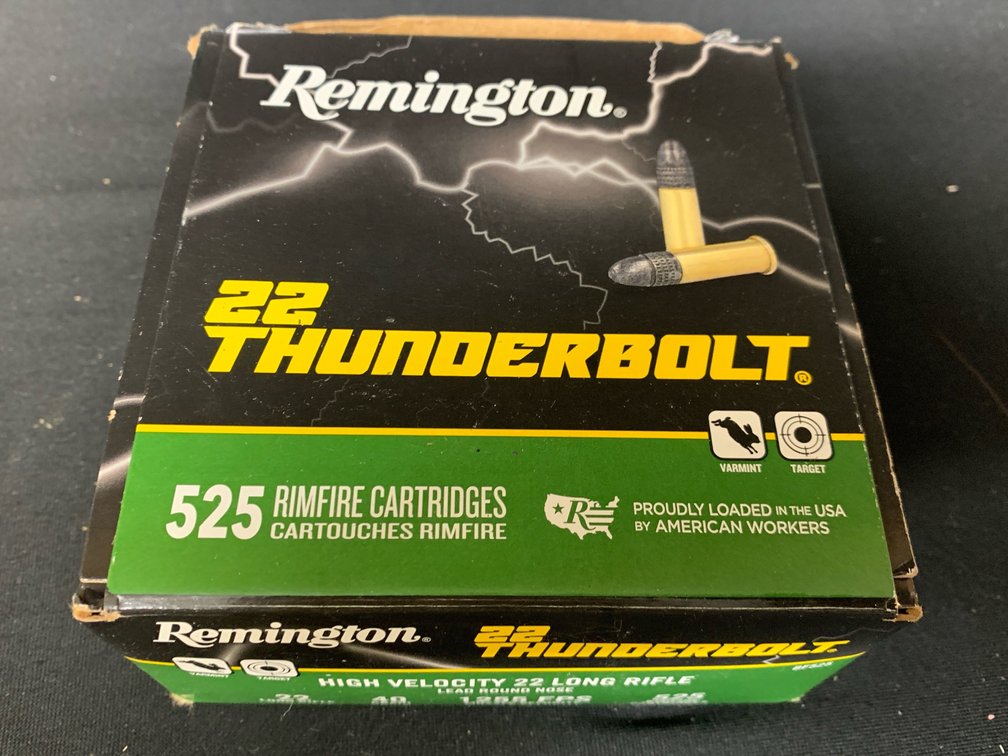 Remington 22 Thunderbolt .22 LR Rimfire Cartridges