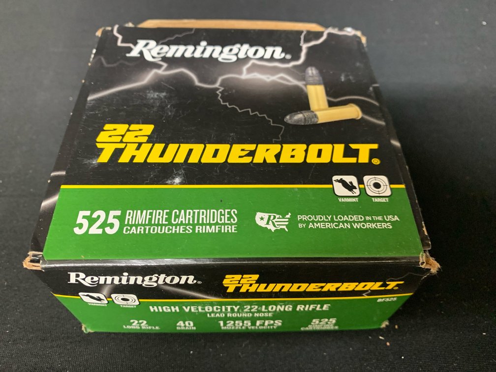 Remington 22 Thunderbolt .22 Long Rifle Cartridges, 525 Count