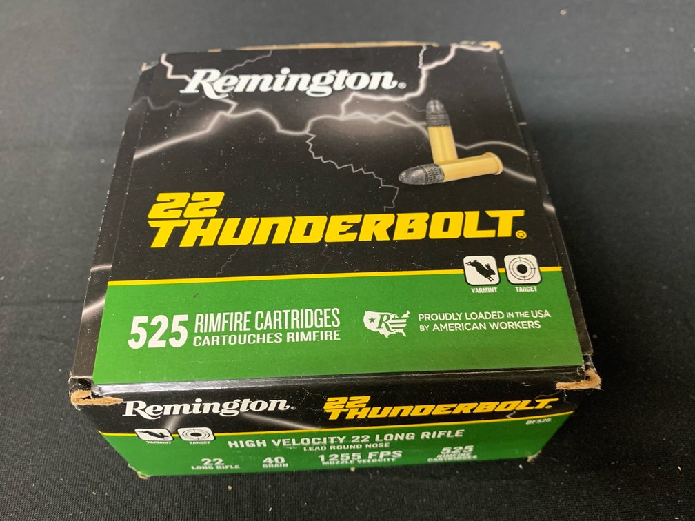 Remington 22 Thunderbolt 525 Rimfire Cartridges