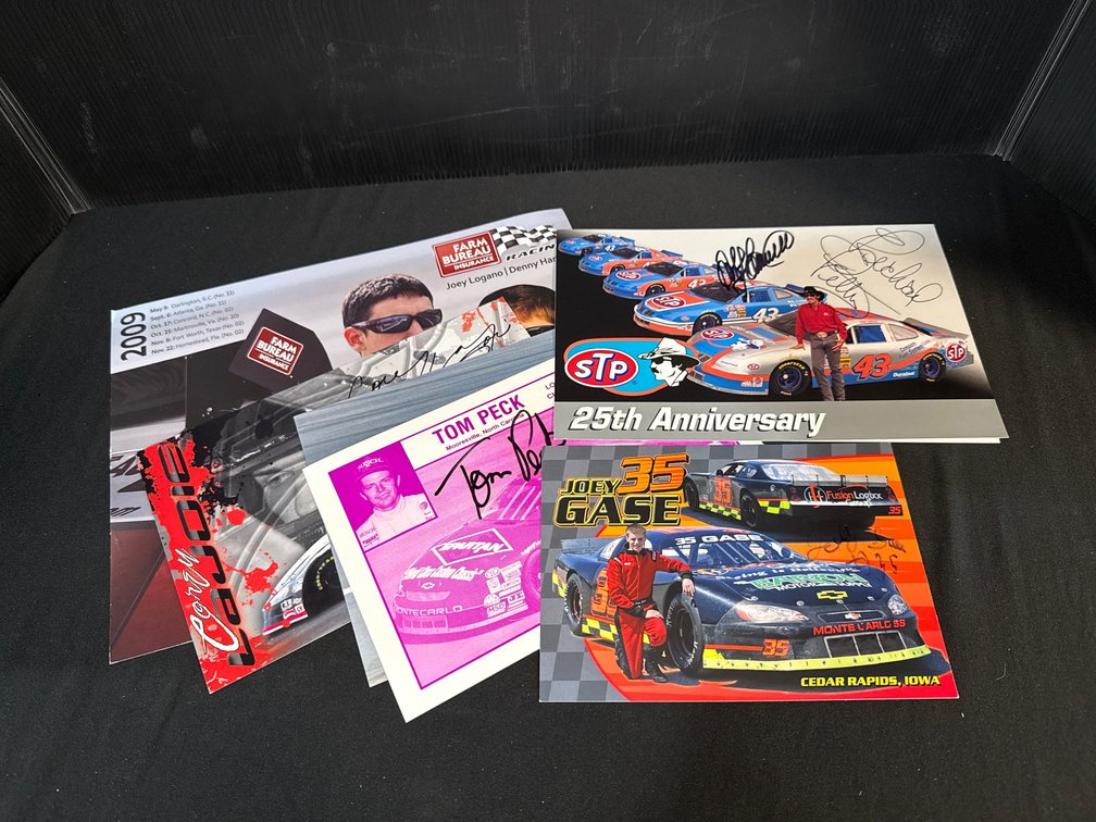 Autographed NASCAR and Stock Car Promotional Hero Cards