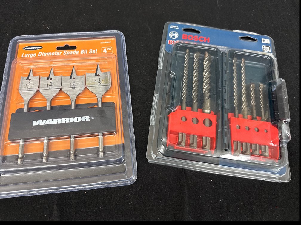 Bosch Hammer Drill Bit Set and Spade Bit Set