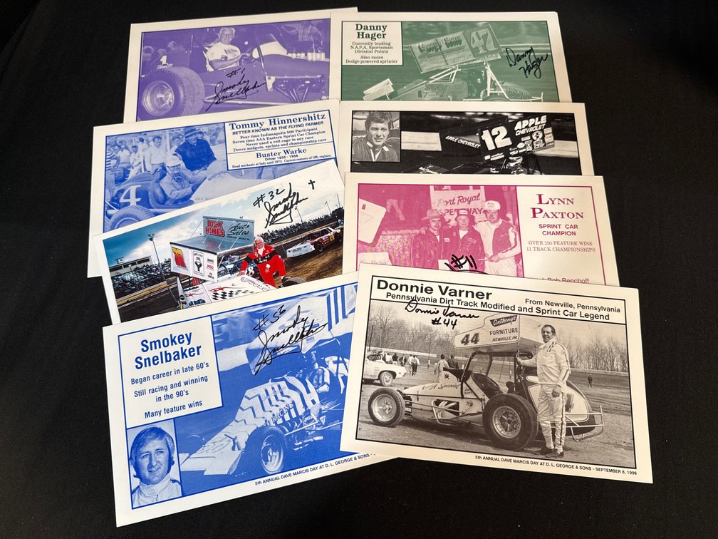 Dave Marcis Day Sprint Car Racing Driver Photo Cards