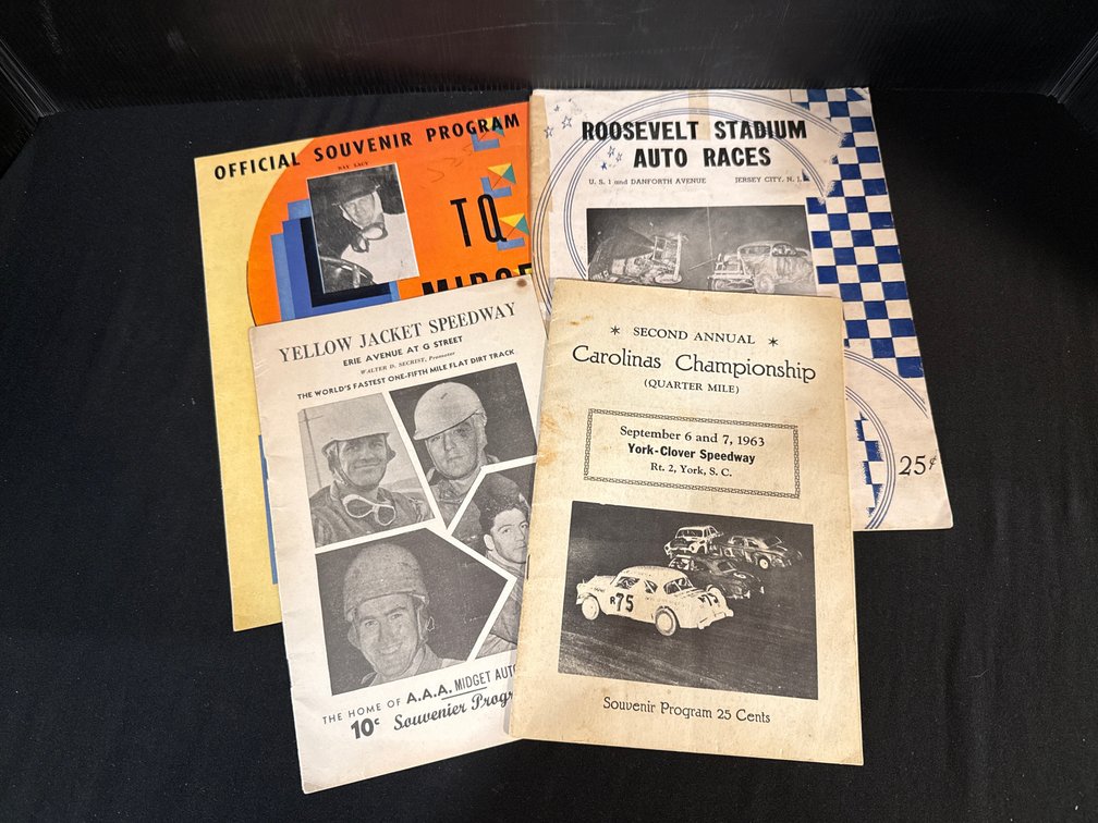 Auto Racing Souvenir Program Booklets