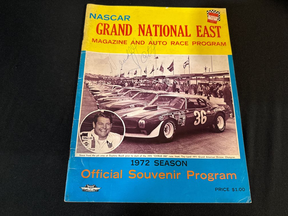 NASCAR 1972 Grand National East Official Souvenir Program