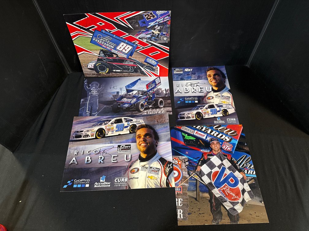 Rico Abreu Autographed Racing Hero Cards and Photos